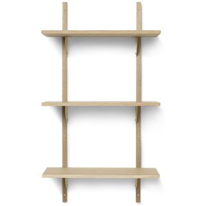 Ferm Living Sector Shelf T/N 54x102 cm Oak- Brass