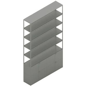HAY New Order Comb. 702 - 8 Layers 2 Doors/W. Wall Safety Bracket 250,5x150cm - Army