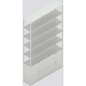 HAY New Order Comb. 702 - 8 Layers 2 Doors/W. Floor Safety Bracket 250,5x150cm - Light Grey