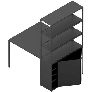 HAY New Order Comb. 401 - Incl. 1 Table 1 Door/W. Floor Safety Bracket 179,9x100cm - Charcoal