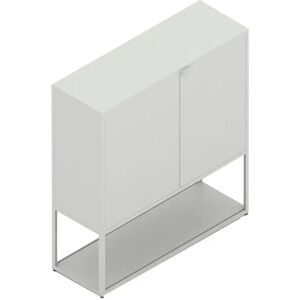 HAY New Order Comb. 201 - 3 Layers 1 Door/W. Wall Safety Bracket 109,3x100cm - Light Grey