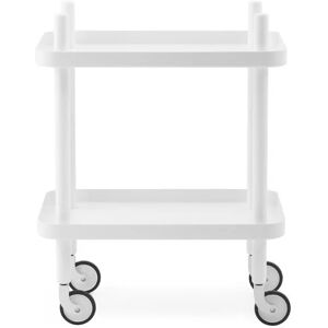 Normann Copenhagen Block Rullebord H: 64 cm - Hvid / Hvid