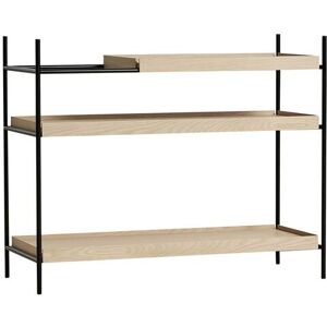 Woud Tray Shelf Low H: 81 cm - White Pigmented Oak