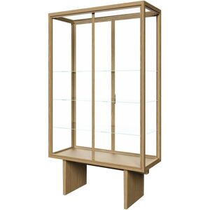 GUBI Private Vitrine H: 191 cm - Light Stained Oak/Transparent Glass