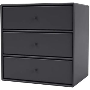 Montana Mini 1007 Modul med 3 Skuffer 35x35 cm - 04 Anthracite