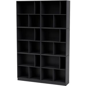 Montana Selection Read Bogreol med sokkel 7 cm 139,2x208,8x30 cm - 04 Anthracite