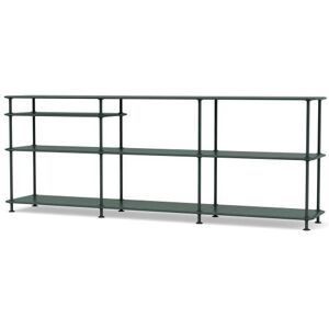 Montana Free 222100 Reol med Indskudt Hylde 203,4x75,8cm - 163 Black Jade