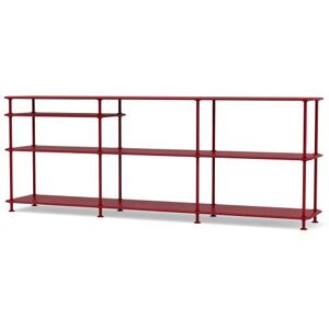 Montana Free 222100 Reol med Indskudt Hylde 203,4x75,8cm - 165 Beetroot