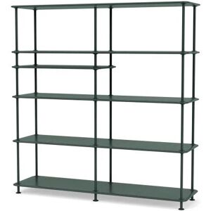 Montana Free 440100 Reol med Indskudt Hylde 138,4x144 cm - 163 Black Jade