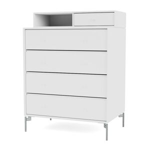 Montana Selection Keep Kommode med ben 69,6x82,2x46,8 cm - 101 New White / Chrome