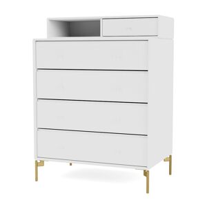 Montana Selection Keep Kommode med ben 69,6x82,2x46,8 cm - 101 New White / Brass