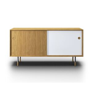 Sibast Furniture No 11 Skænk L: 152 cm - Oil Oak/White & Blue/Metal