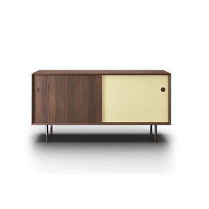 Sibast Furniture No 11 Skænk L: 152 cm - Walnut/Yellow & White/Metal