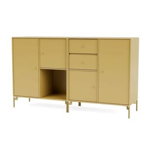 Montana Selection Couple Skænk med ben 139,2x69,6x38 cm - 157 Cumin / Brass