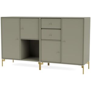 Montana Selection Couple Skænk med ben 139,2x69,6x38 cm - 144 Fennel / Brass