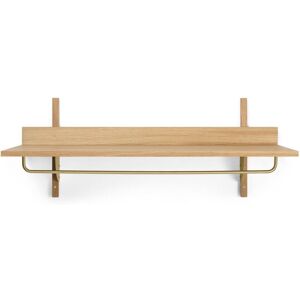 Ferm Living Sector Rack Shelf B: 87 cm - Oak/Brass