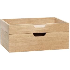 Hübsch Note Storage Box 35x24 cm Sæt af 2 stk. - Natural