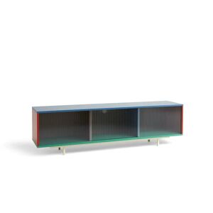 HAY Colour Floor Cabinet w. Glass Doors 180x39x51 cm - Multi
