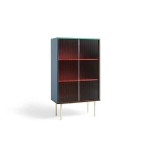 HAY Colour Cabinet Tall w. Glass Doors 75x39x130 cm - Multi