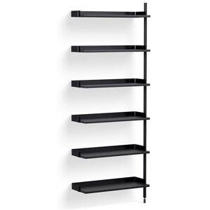 HAY Pier System 100 Add-On 80x209 cm - PS Black Steel/Black Anodised Profiles