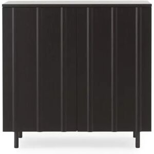 Normann Copenhagen Rib Kabinet L: 98,5 cm - Varm sort