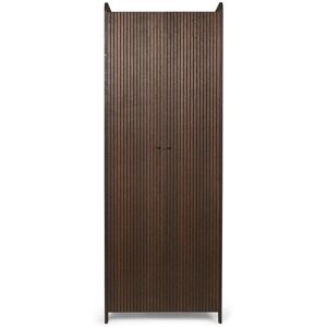 Ferm Living Sil Cupboard Tall H: 200 cm - Dark Stained Oak