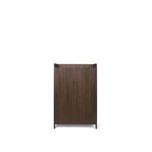 Ferm Living Sil Cupboard Low H: 110 cm - Dark Stained Oak