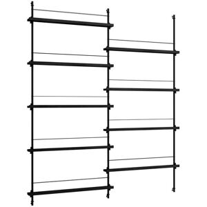 Moebe Magazine Shelving 188x162 cm - Black/Black