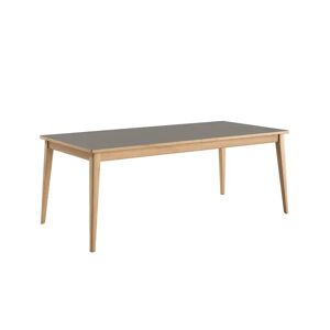 Andersen Furniture T3 Bord L: 200 cm - Fenix Laminat Griego Londra/Hvidpigmenteret Matlakeret Egminat/Eg