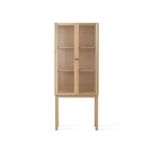 Audo Copenhagen Curiosity Cabinet Tall - Glas / Solid Oak