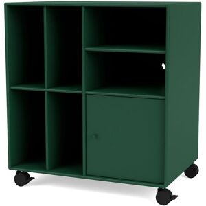 Montana QS Selection Spin II Reol Til Vinyler Med Hjul 69,6x76,4x46,8 cm - 136 Pine