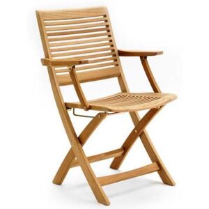 Kircodan Furniture Kircodan Espresso Klapstol Med Armlæn SH: 45 cm - Teak