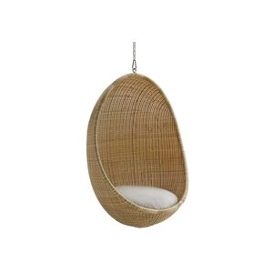 Sika Design Sika-Design Hanging Egg Exterior Hængestol inkl. Hynde H: 119 cm - Natural/B450 Tempotest White