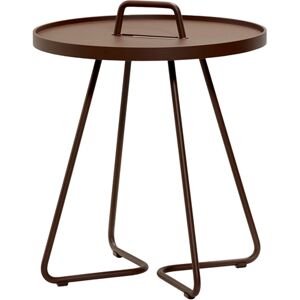 Cane-line Outdoor Cane Outdoor-line On-The-Move Sidebord Lille Ø: 44 cm - Mocca