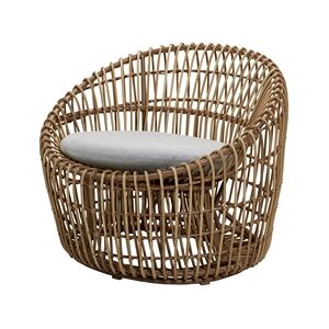 Cane-line Outdoor Nest Round stol SH: 40 cm - Natural/Grey