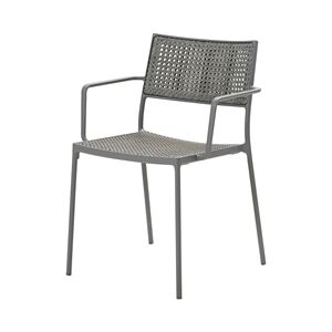 Cane-line Outdoor Less stol med armlæn - Light Grey