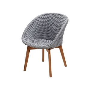 Cane-line Outdoor Peacock Stol med Teakben - Light Grey