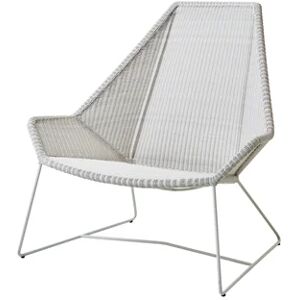 Cane-line Outdoor Breeze Highback Stol SH: 40 cm - White Grey