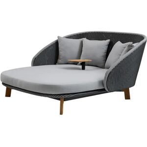 Cane-line Outdoor Peacock Daybed, inkl. bord - Grey