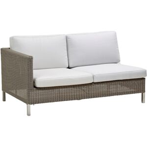 Cane-line Outdoor Connect 2 Pers. Sofa Højre Modul inkl. Hynder L: 148 cm - Taupe/Hvid