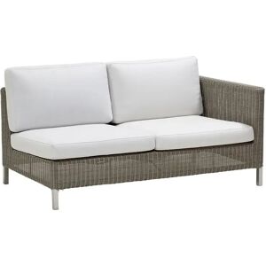 Cane-line Outdoor Connect 2 Pers. Sofa Venstre Modul inkl. Hynder L: 148 cm - Taupe/Hvid