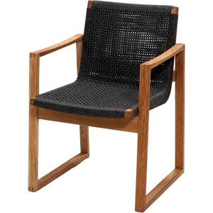 Cane-line Outdoor Endless Stol SH: 46 cm - Teak / Dark Grey