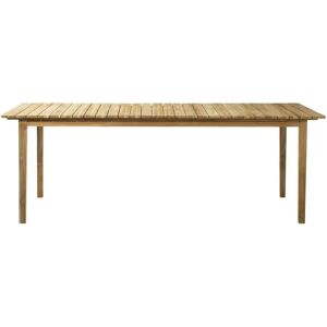 FDB Møbler M2 Sammen Havebord 90x220 cm - Massiv Teak/Natur