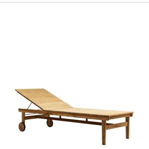 FDB Møbler M8 Sammen Solvogn 70x200 cm - Massiv Teak/Natur