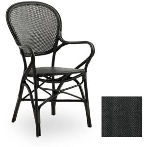 Sika Design Sika-Design Rossini Stol m. Armlæn & Hynde SH: 45 cm - Black/A669 Dark Grey