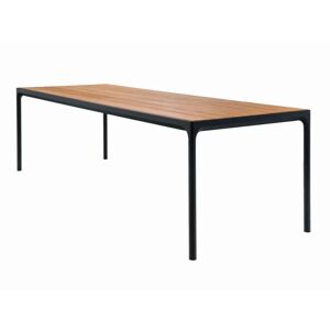HOUE Four Dining Table 90x210 cm - Black Alu / Bambus