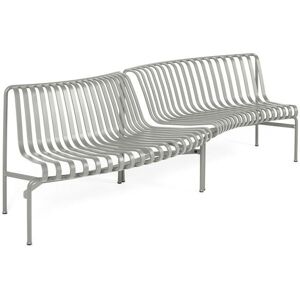 HAY Palissade Park Dining Bench In-Out Starter Set/Set Of 2 L: 283 cm - Sky Grey