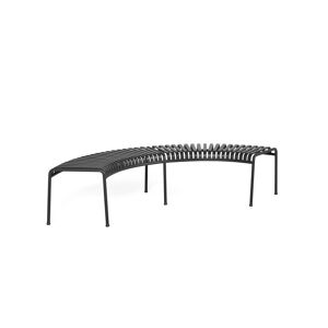 HAY Palissade Park Bench Incl. Middle Leg L: 218 cm - Anthracite