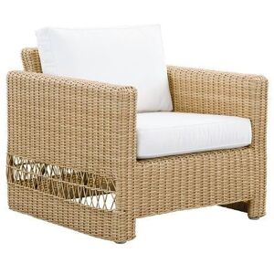 Sika Design Sika-Design Georgia Garden Carrie Lounge Chair SH: 44 cm - ALU Natur/CY101 White