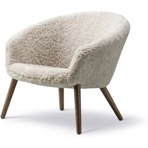 Fredericia 2631 Ditzel Loungestol SH: 37 cm - Sheepskin/Røget Eg